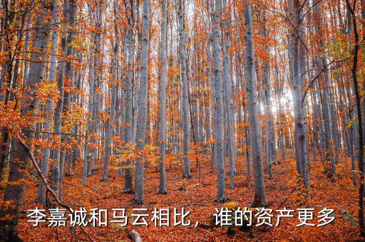 李嘉誠和馬云相比，誰的資產(chǎn)更多