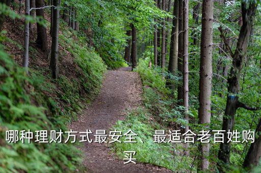哪種理財(cái)方式最安全、最適合老百姓購(gòu)買