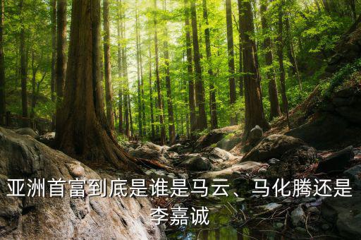亞洲首富到底是誰是馬云、馬化騰還是李嘉誠