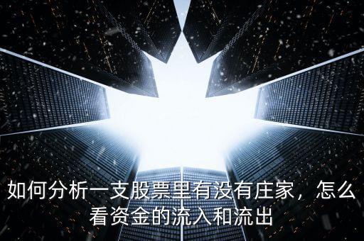 如何分析一支股票里有沒(méi)有莊家，怎么看資金的流入和流出