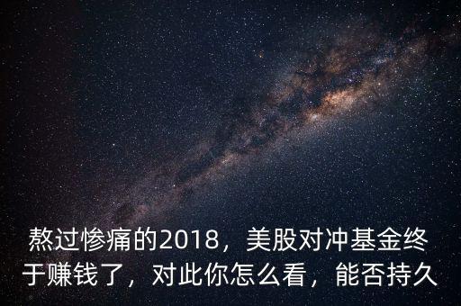 熬過慘痛的2018，美股對(duì)沖基金終于賺錢了，對(duì)此你怎么看，能否持久