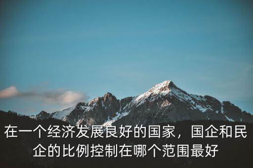 在一個經(jīng)濟發(fā)展良好的國家，國企和民企的比例控制在哪個范圍最好