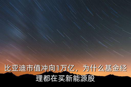 比亞迪市值沖向1萬(wàn)億，為什么基金經(jīng)理都在買新能源股