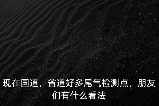 現(xiàn)在國(guó)道，省道好多尾氣檢測(cè)點(diǎn)，朋友們有什么看法