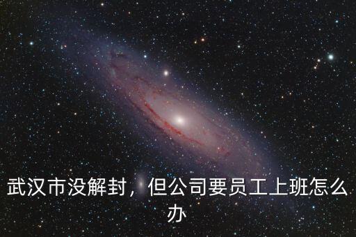 武漢市沒解封，但公司要員工上班怎么辦