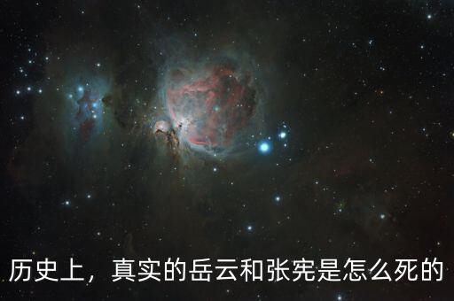 歷史上，真實(shí)的岳云和張憲是怎么死的