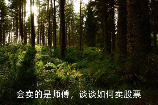 會(huì)賣的是師傅，談?wù)勅绾钨u股票