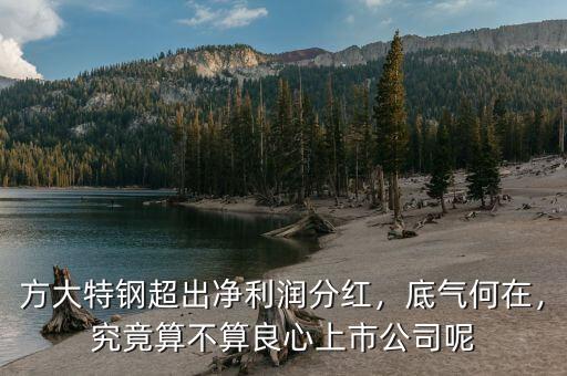 方大特鋼超出凈利潤分紅，底氣何在，究竟算不算良心上市公司呢