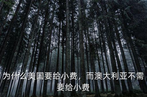 為什么美國(guó)要給小費(fèi)，而澳大利亞不需要給小費(fèi)