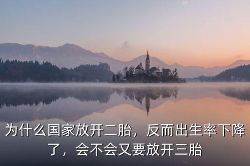 為什么國(guó)家要放開(kāi)二胎政策,如今國(guó)家放開(kāi)了二胎政策