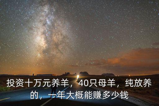 投資十萬(wàn)元養(yǎng)羊，40只母羊，純放養(yǎng)的，一年大概能賺多少錢(qián)
