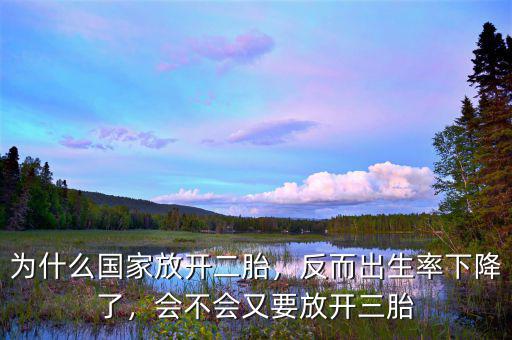 為什么國(guó)家放開(kāi)二胎，反而出生率下降了，會(huì)不會(huì)又要放開(kāi)三胎