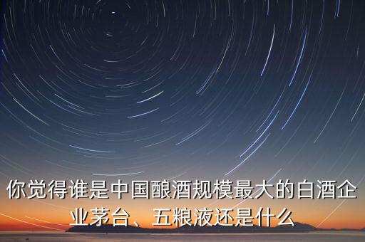 你覺得誰是中國釀酒規(guī)模最大的白酒企業(yè)茅臺(tái)、五糧液還是什么