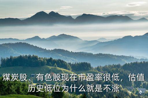 煤炭股、有色股現(xiàn)在市盈率很低，估值歷史低位為什么就是不漲