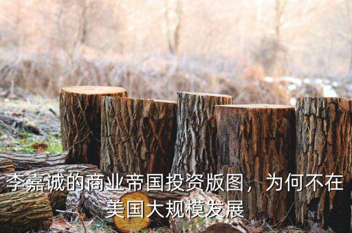 李嘉誠(chéng)的商業(yè)帝國(guó)投資版圖，為何不在美國(guó)大規(guī)模發(fā)展