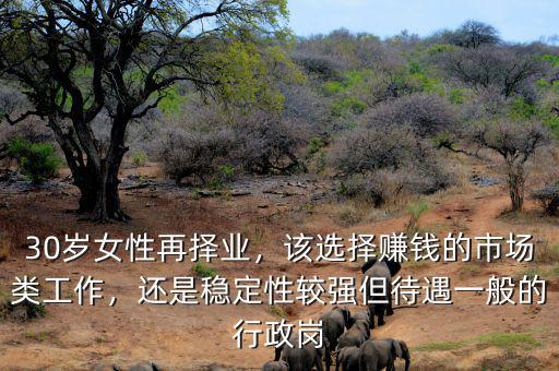 30歲女性再擇業(yè)，該選擇賺錢的市場類工作，還是穩(wěn)定性較強(qiáng)但待遇一般的行政崗