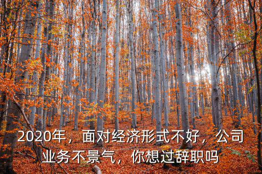 2020年，面對(duì)經(jīng)濟(jì)形式不好，公司業(yè)務(wù)不景氣，你想過(guò)辭職嗎
