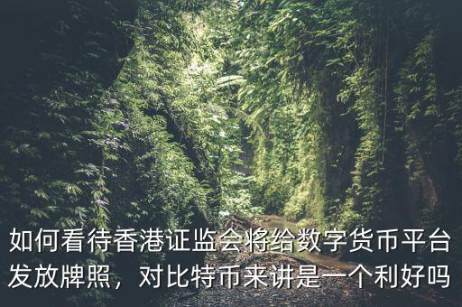如何看待香港證監(jiān)會將給數(shù)字貨幣平臺發(fā)放牌照，對比特幣來講是一個利好嗎