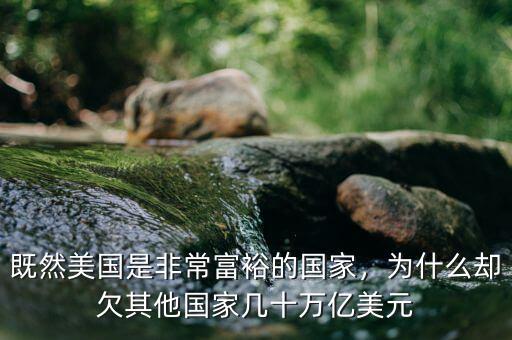 既然美國是非常富裕的國家，為什么卻欠其他國家?guī)资f億美元