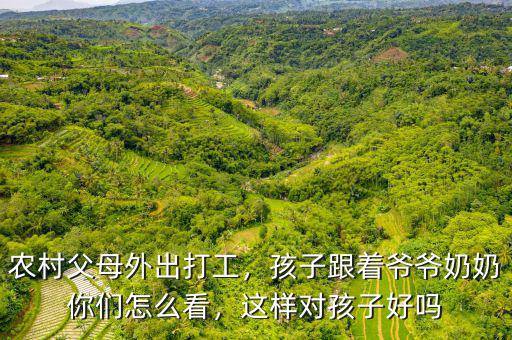 農(nóng)村父母外出打工，孩子跟著爺爺奶奶你們怎么看，這樣對孩子好嗎