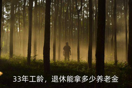 33年工齡，退休能拿多少養(yǎng)老金