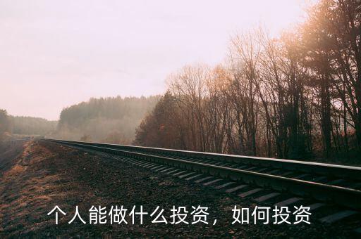 個人能做什么投資，如何投資