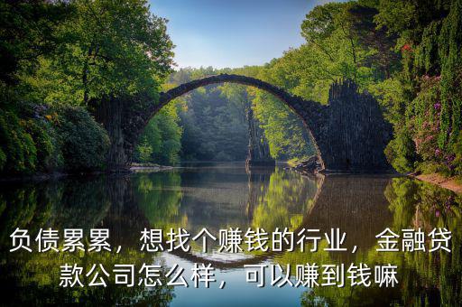 負(fù)債累累，想找個賺錢的行業(yè)，金融貸款公司怎么樣，可以賺到錢嘛