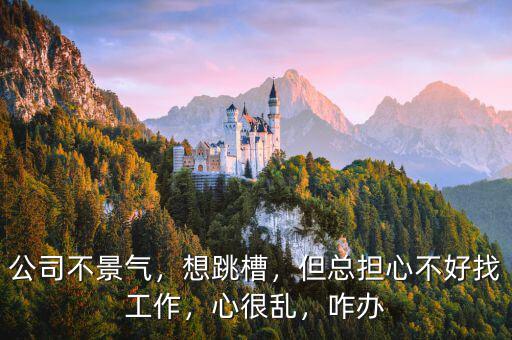 公司不景氣，想跳槽，但總擔心不好找工作，心很亂，咋辦