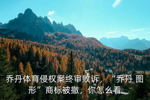喬丹體育侵權案終審敗訴，“喬丹 圖形”商標被撤，你怎么看
