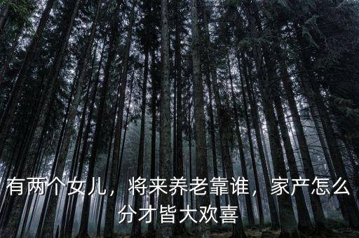有兩個女兒，將來養(yǎng)老靠誰，家產怎么分才皆大歡喜