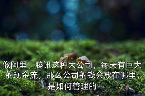 像阿里、騰訊這種大公司，每天有巨大的現(xiàn)金流，那么公司的錢會(huì)放在哪里，是如何管理的