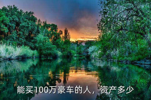 能買(mǎi)100萬(wàn)豪車(chē)的人，資產(chǎn)多少