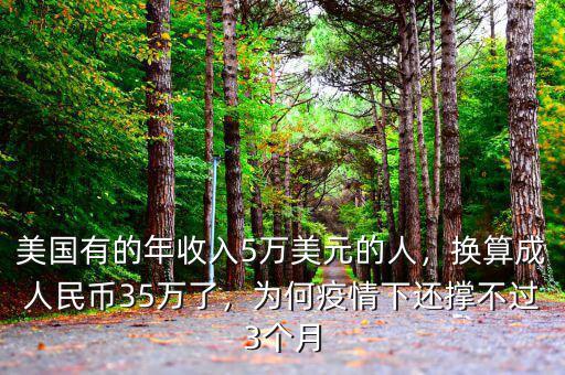 美國(guó)有的年收入5萬(wàn)美元的人，換算成人民幣35萬(wàn)了，為何疫情下還撐不過(guò)3個(gè)月