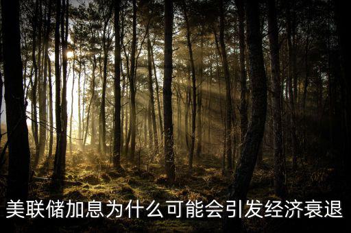 美聯(lián)儲加息為什么可能會引發(fā)經(jīng)濟衰退