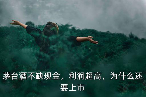 茅臺(tái)酒不缺現(xiàn)金，利潤超高，為什么還要上市
