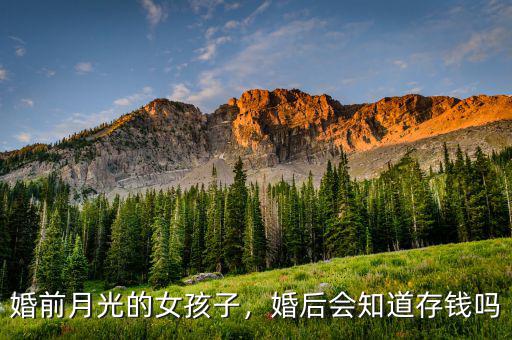 婚前月光的女孩子，婚后會(huì)知道存錢(qián)嗎