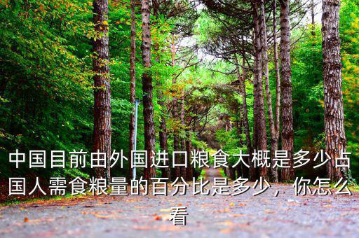 中國(guó)目前由外國(guó)進(jìn)口糧食大概是多少占國(guó)人需食糧量的百分比是多少，你怎么看