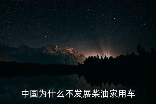 中國為什么不適合做汽車產業(yè),中國為什么不發(fā)展柴油家用車
