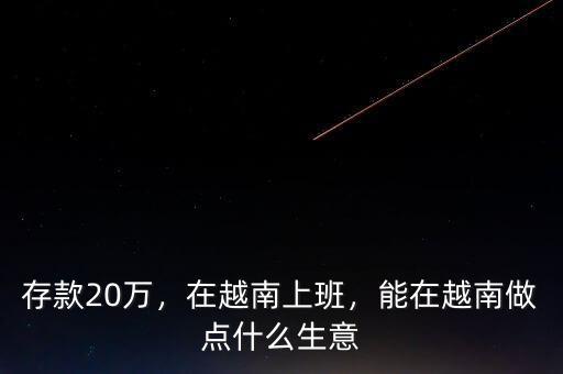 越南有什么商機(jī),去越南做什么生意賺錢(qián)