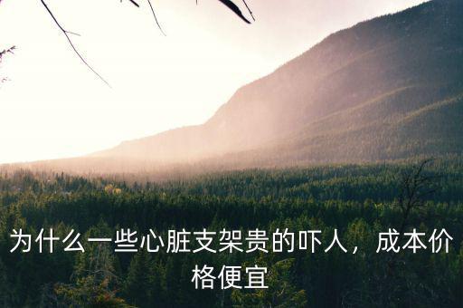 為什么一些心臟支架貴的嚇人，成本價(jià)格便宜