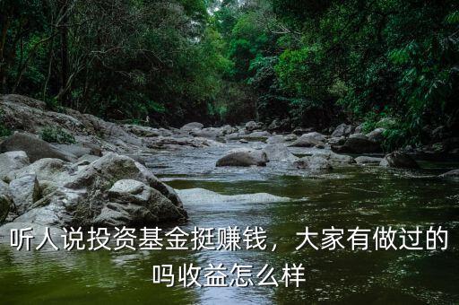 聽人說投資基金挺賺錢，大家有做過的嗎收益怎么樣