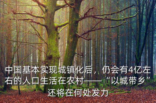 城鎮(zhèn)化后農村人干什么,中國基本實現城鎮(zhèn)化后