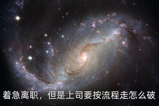投奔怎么破,但是上司要按流程走。怎么破