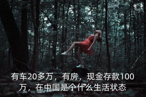 有車20多萬，有房，現(xiàn)金存款100萬，在中國是個(gè)什么生活狀態(tài)