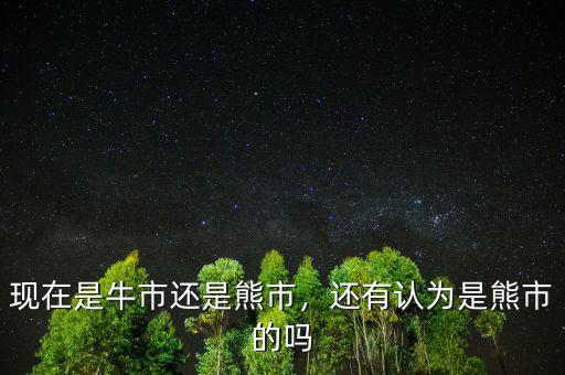現(xiàn)在是牛市還是熊市，還有認為是熊市的嗎