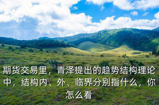 期貨交易里，青澤提出的趨勢結構理論中，結構內(nèi)、外、臨界分別指什么，你怎么看