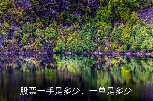 股票一手是多少，一單是多少