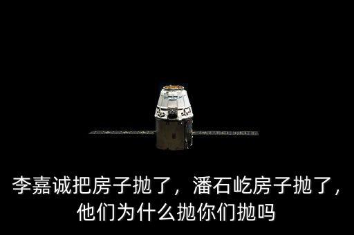 李嘉誠(chéng)把房子拋了，潘石屹房子拋了，他們?yōu)槭裁磼伳銈儝亞? class=