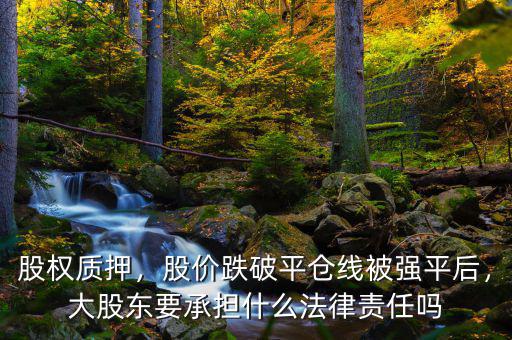 股權(quán)質(zhì)押，股價跌破平倉線被強平后，大股東要承擔(dān)什么法律責(zé)任嗎