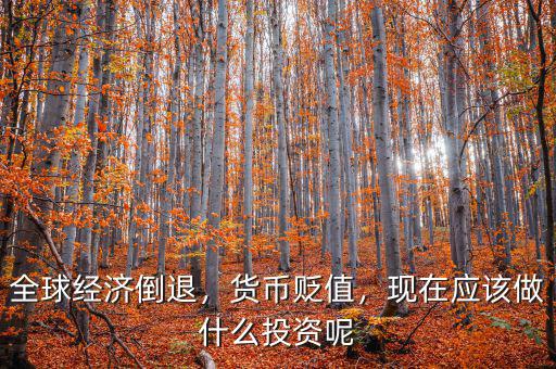 全球經(jīng)濟(jì)倒退，貨幣貶值，現(xiàn)在應(yīng)該做什么投資呢